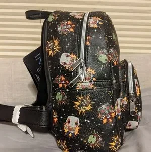 Marvel Guardians of the Galaxy Mini Backpack Black Allover Print Loungefly Marvel Guardians of the Galaxy All Over Print Mini  main image 2